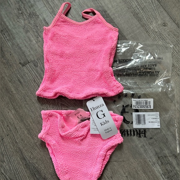 Hunza G Other - 🫧 NWT KIDS - Hunza G Daphne Bikini in Bubblegum